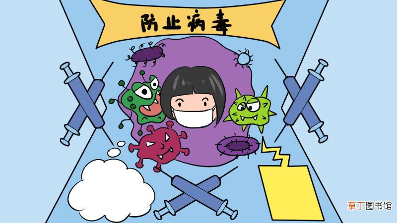 防止病毒手抄报