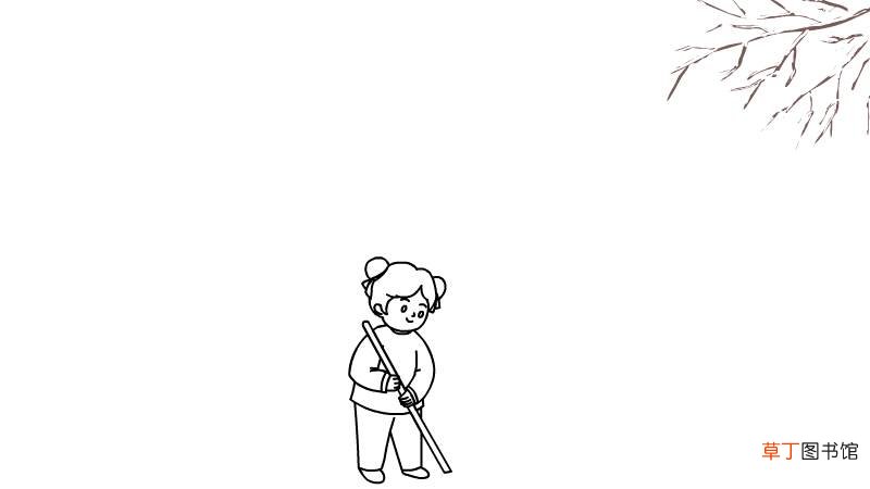 大寒节气简笔画