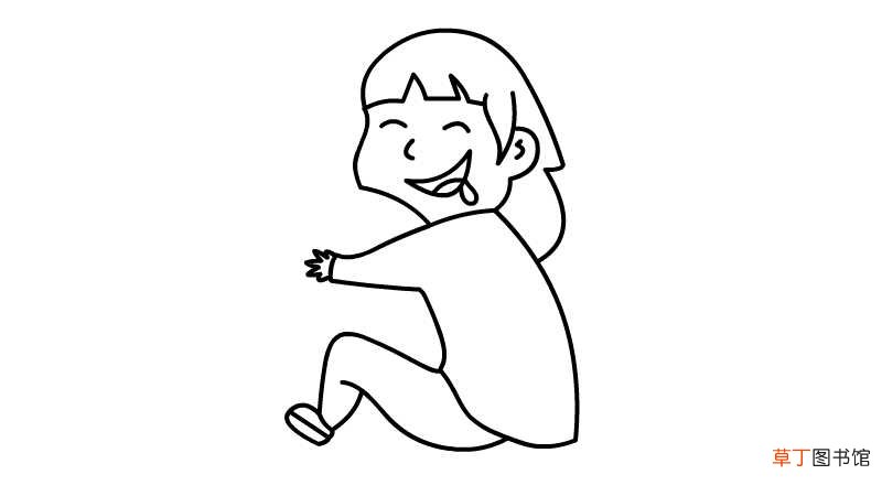 吃鸡简笔画 吃鸡的画法