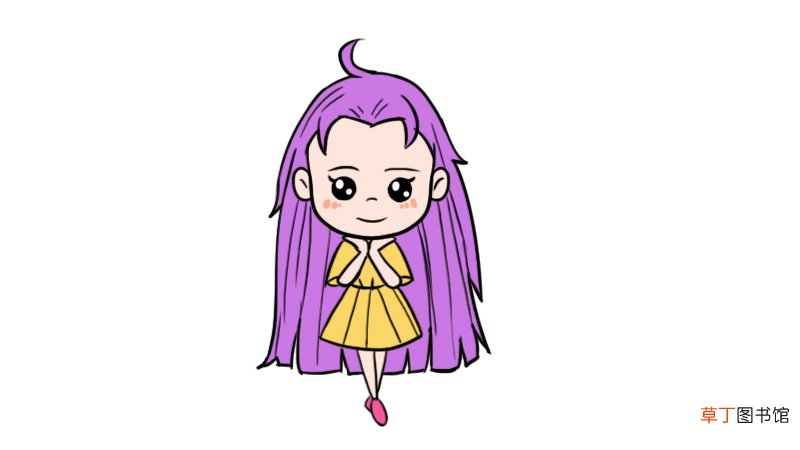 少女简笔画 少女简笔画的画法