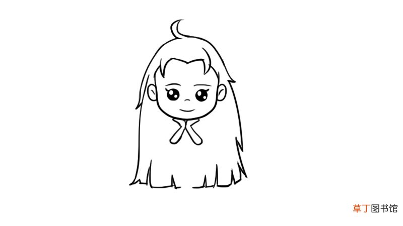 少女简笔画 少女简笔画的画法