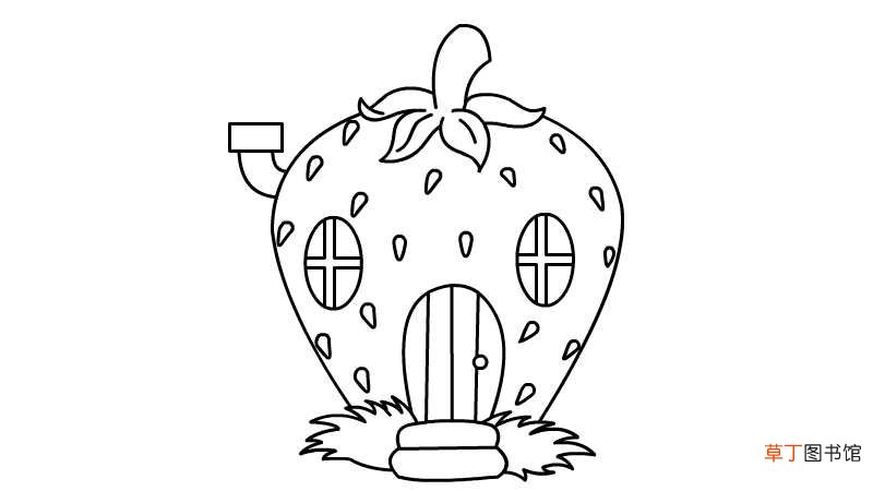 草莓房子简笔画 草莓房子简笔画怎么画