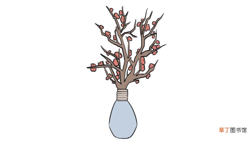 古诗梅花配图简笔画 古诗梅花配图简笔画的画法