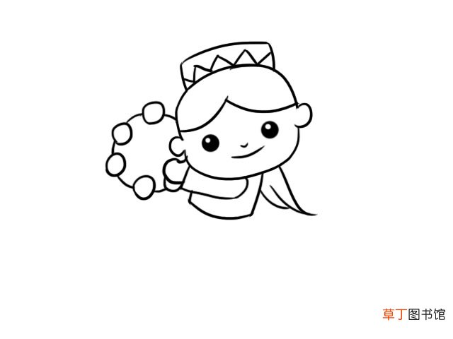 维吾尔族人物服饰简笔画