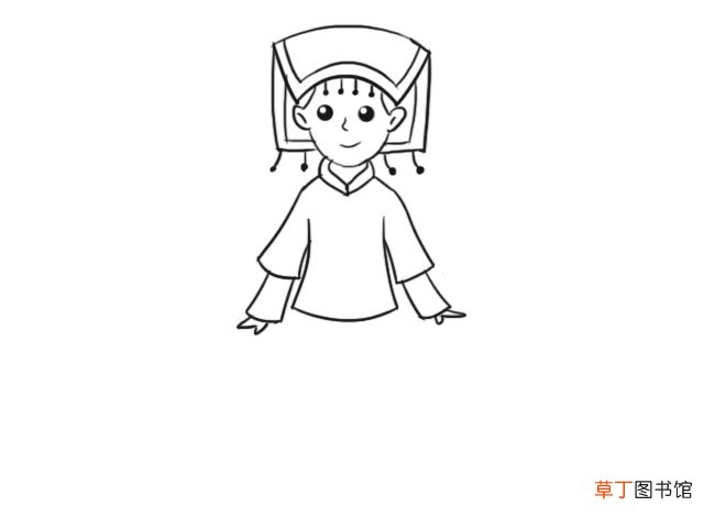 云南民族服饰简笔画