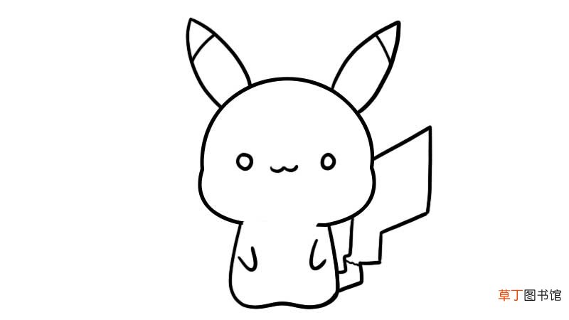 皮卡丘简笔画