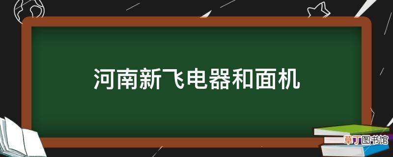 河南新飞电器和面机