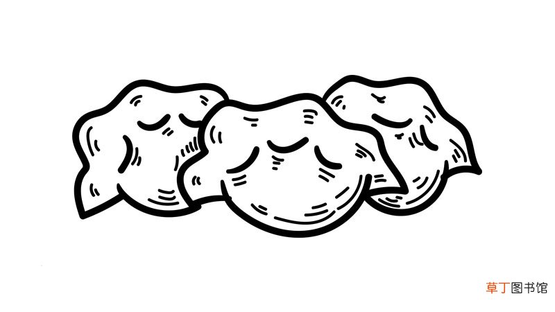 饺子简笔画 饺子简笔画怎么画