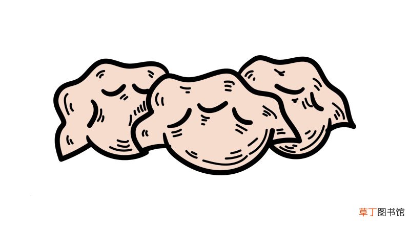 饺子简笔画 饺子简笔画怎么画