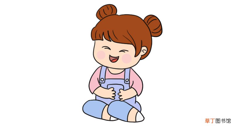 可爱小女孩简笔画画法可爱小女孩简笔画步骤