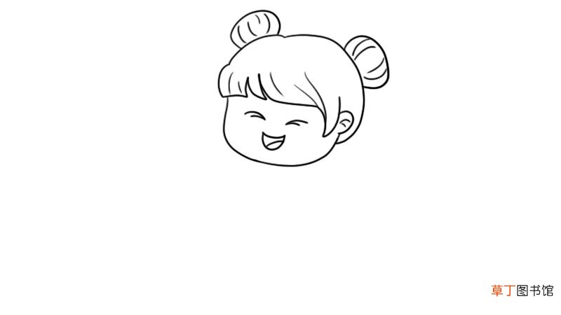 可爱小女孩简笔画画法可爱小女孩简笔画步骤