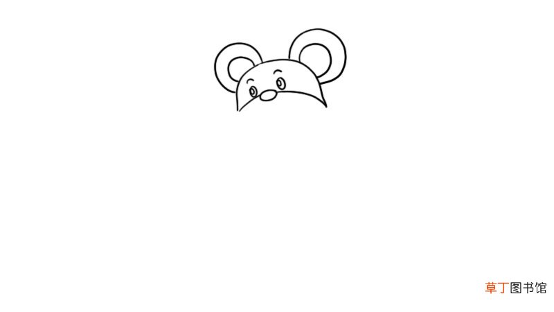 鼠宝宝发红包简笔画