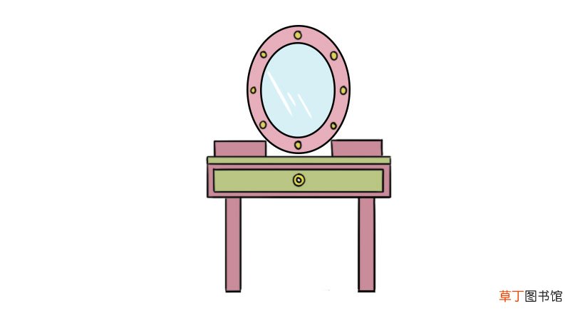 梳妆台简笔画怎么画