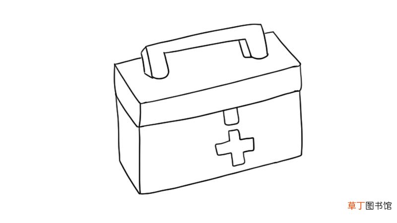 医用箱简笔画步骤 医用箱简笔画