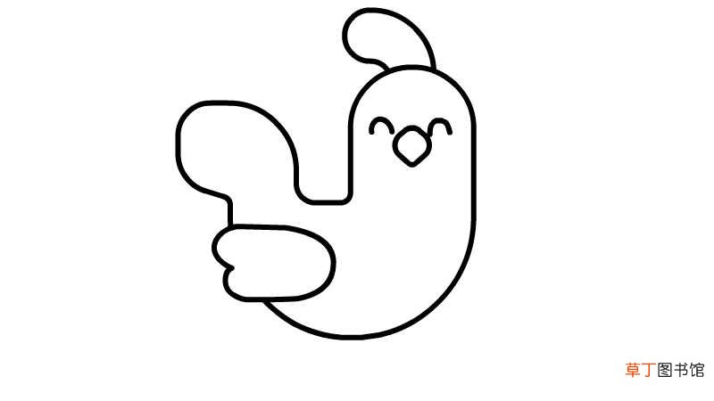公鸡卡通简笔画画法公鸡卡通简笔画步骤
