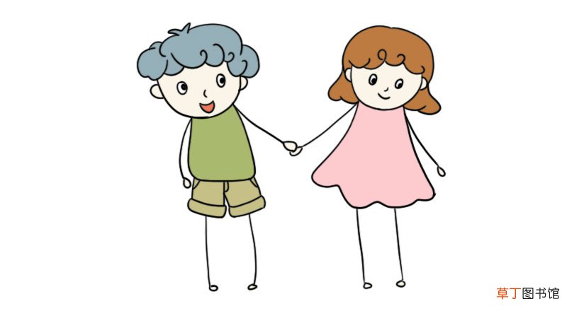 男孩女孩简笔画步骤 男孩女孩简笔画