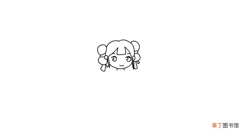 古装少女人物简笔画 古装少女的画法