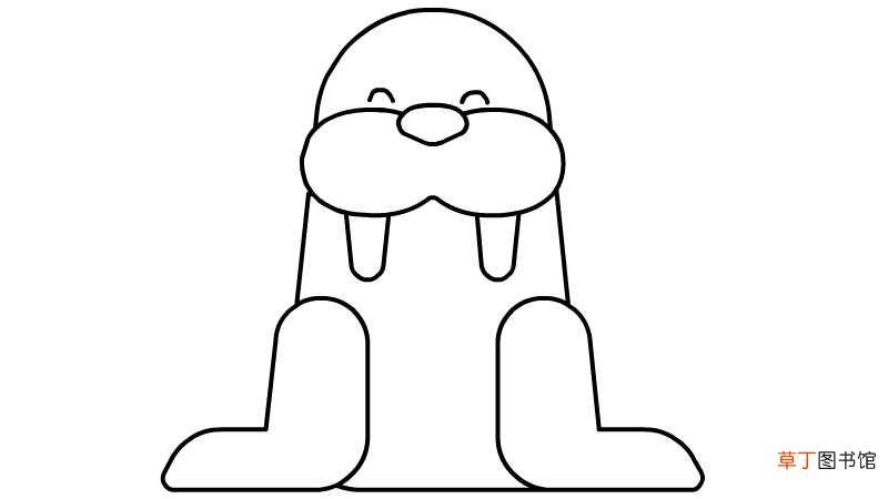 海狮简笔画步骤