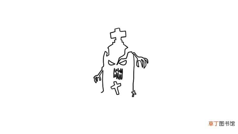 石碑简笔画
