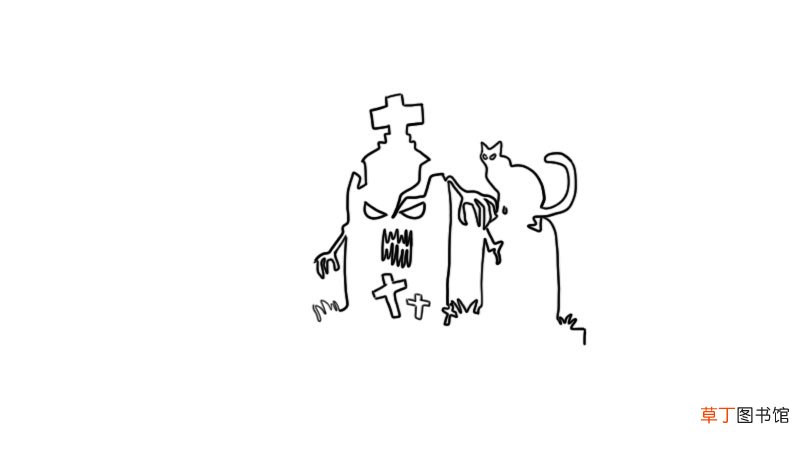 石碑简笔画