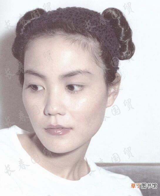 王菲25年前青涩旧照曝光，扎双丸子头粗眉大眼清新可人