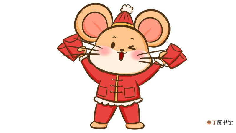 鼠年 生肖鼠简笔画