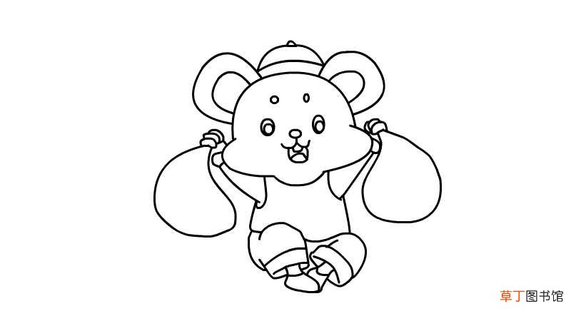 老鼠简笔画怎么画教程