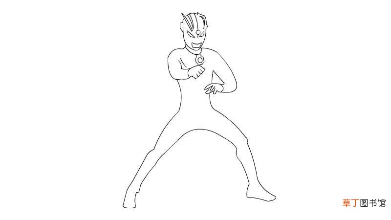 赛罗简笔画 赛罗的简笔画