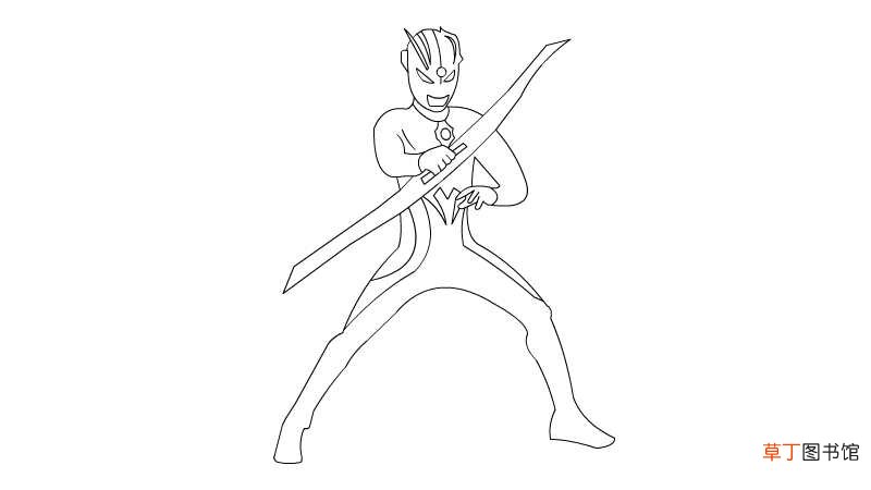 赛罗简笔画 赛罗的简笔画