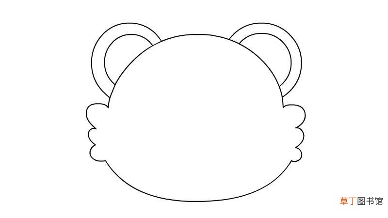 虎头画法简笔画 虎头画法