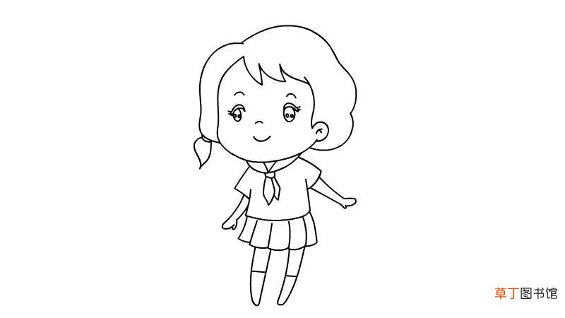 卡通女孩简笔画 卡通女孩简笔画可爱萌