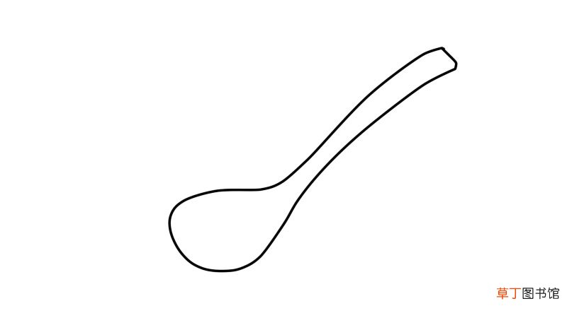 勺子简笔画,勺子简笔画画法