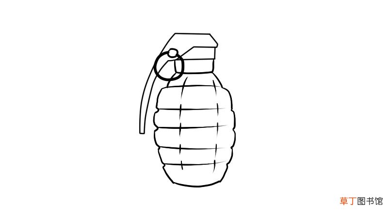 手雷简笔画,手雷简笔画画法