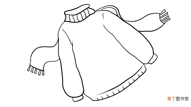 天冷加衣简笔画 天冷加衣的画法