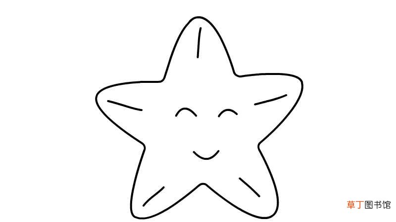 海星简笔画教程海星简笔画画法