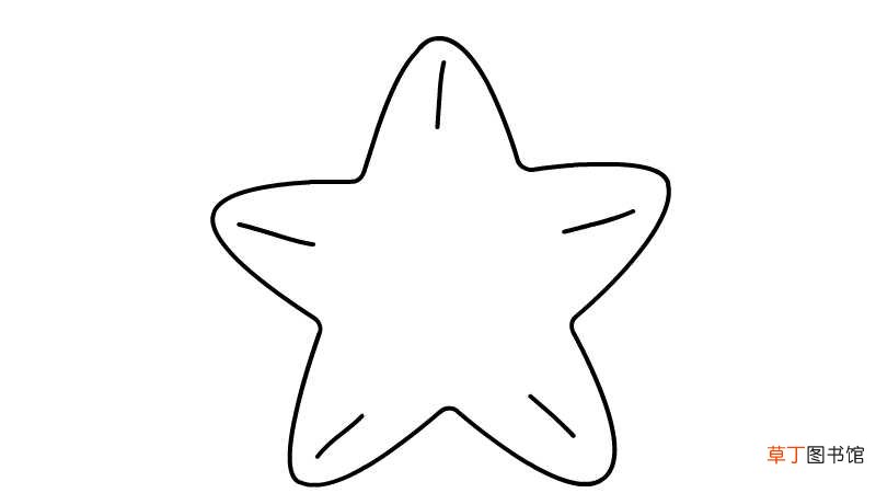 海星简笔画教程海星简笔画画法