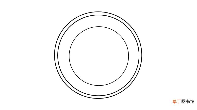 盘子简笔画步骤盘子简笔画画法