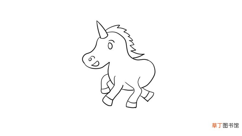 独角兽简笔画教程独角兽简笔画画法