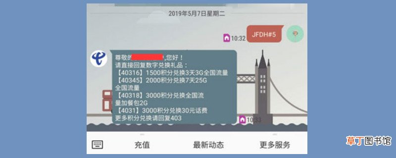 电信积分兑换话费发什么短信