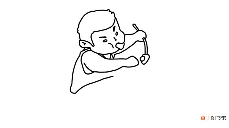 吃西瓜简笔画画法吃西瓜简笔画步骤