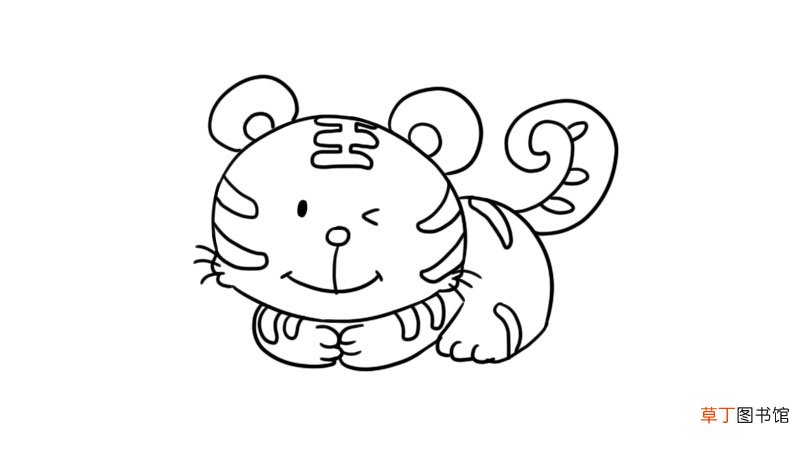 老虎简笔画