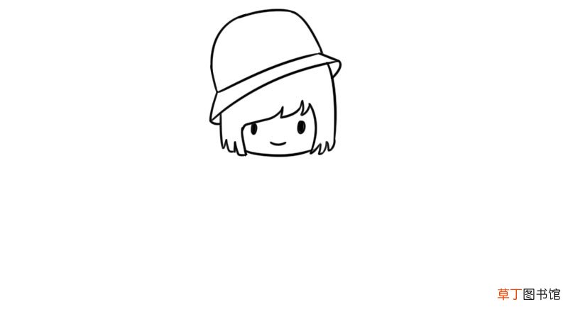 女孩简笔画步骤图 女孩简笔画