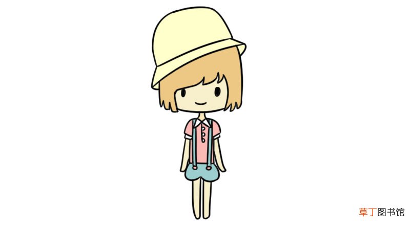 女孩简笔画步骤图 女孩简笔画