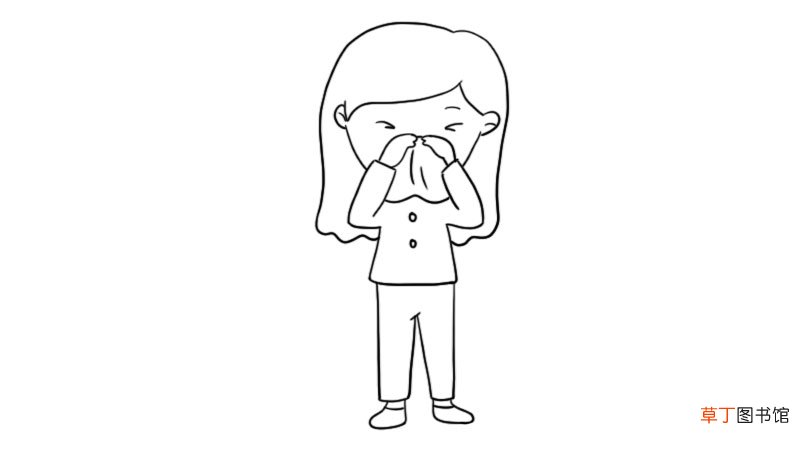 预防感冒简笔画怎么画