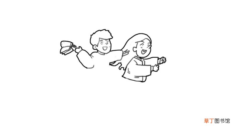 学生玩耍简笔画怎么画学生玩耍简笔画画法
