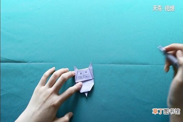 猫咪书签怎么折