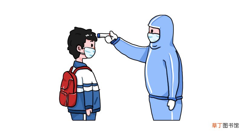 校园防疫简笔画 校园防疫的画法