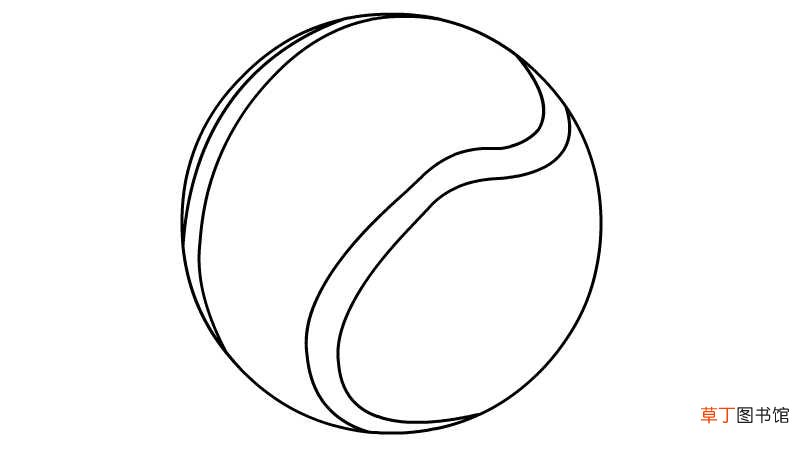 网球简笔画 网球简笔画怎么画