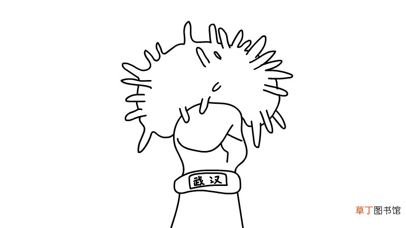 抗击疫情简笔画