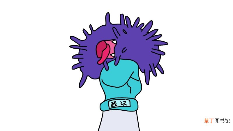 抗击疫情简笔画